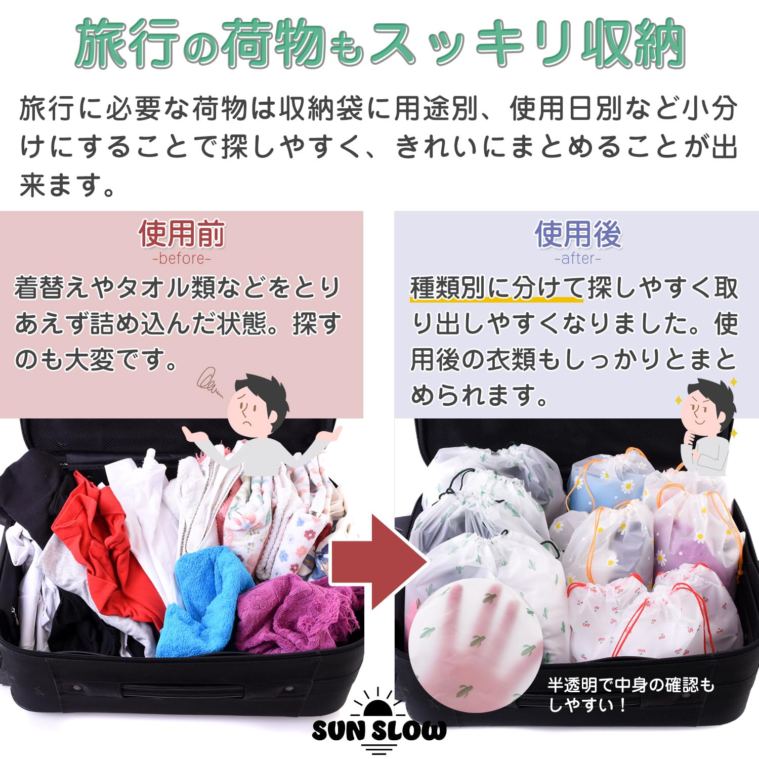 Amazon.co.jp: 【15枚セット】 巾着袋 きんちゃく袋 ビニール 防水